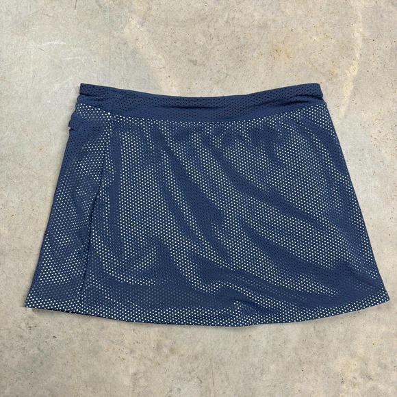 Slazenger Golf Women's Bottom Skort Shorts Jersey Mesh Blue Back Pocket Small - Picture 1 of 6